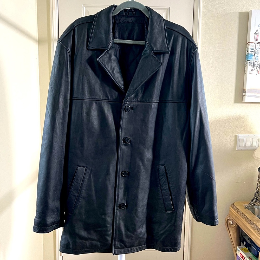 Traders Bay Button Down Leather Jacket - image 1